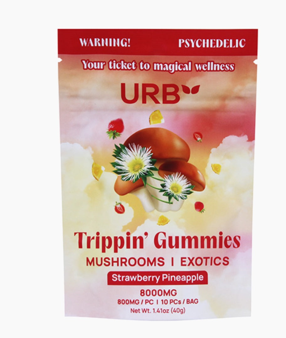 URB TRIPPIN’ MUSHROOM GUMMIES | (10CT) 8000MG