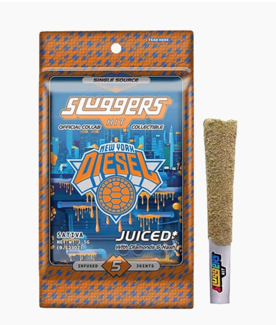 SLUGGERS HIT DIAMOND EDITION JUICED PRE-ROLLS | (5CT) 3.5G
