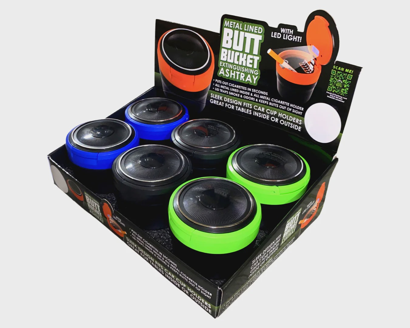 Butt Bucket Display - Metal Lined