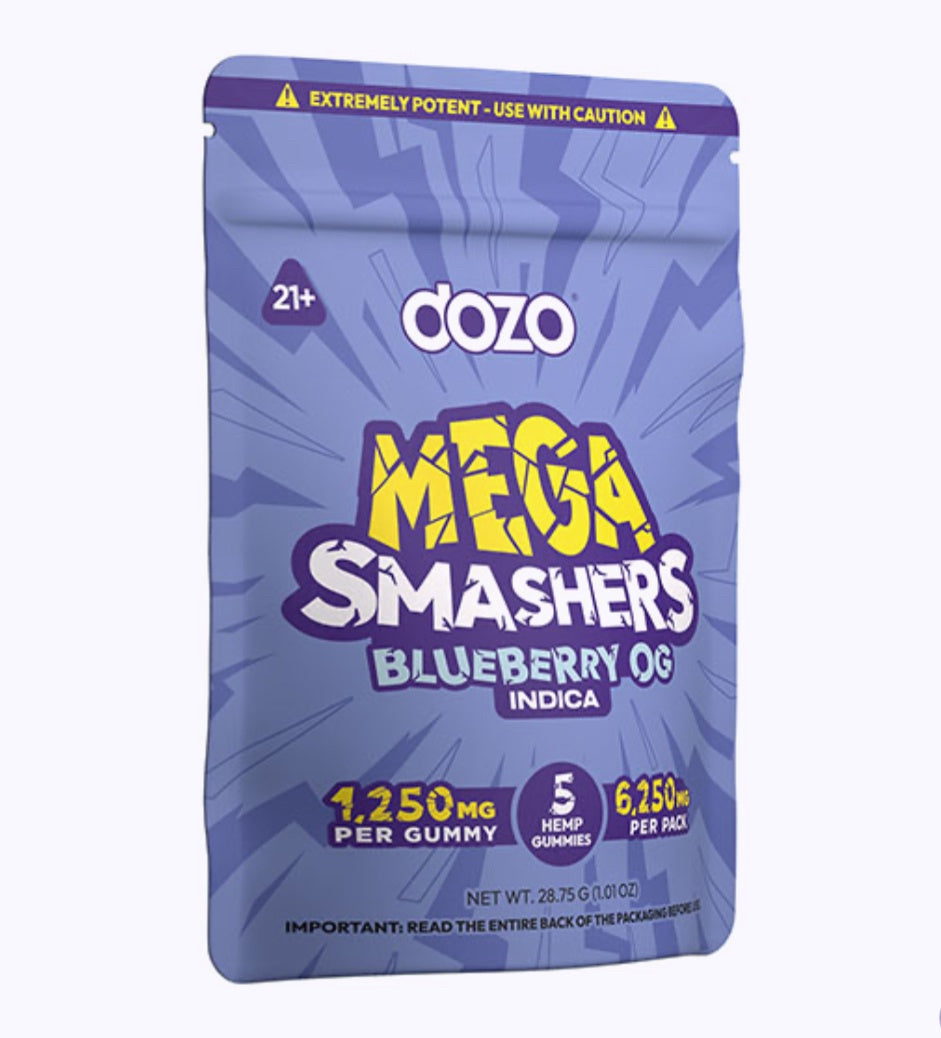 Dozo Mega Smashers Gummies | (5ct) 6250mg