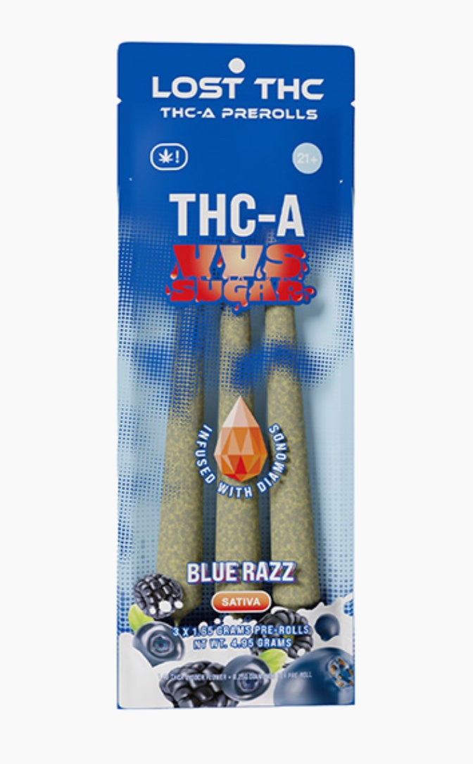 LOST THC THC-A VVS SUGAR PRE-ROLLS | 3 COUNT
