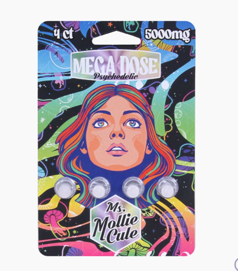 MS MOLLIE CULE MEGA DOSE PSYCHEDELIC TABLETS | (4CT) 5000MG