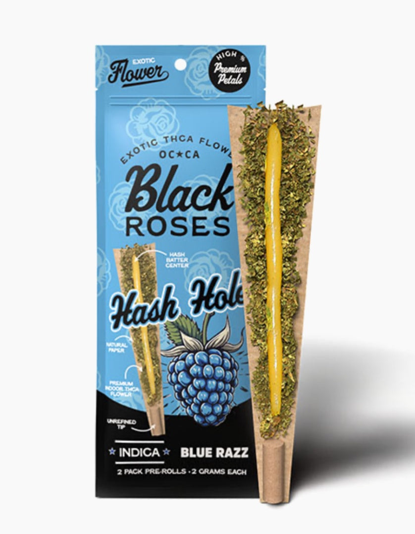 BLACK ROSES HASH HOLE PRE-ROLLS | (2CT) 4G