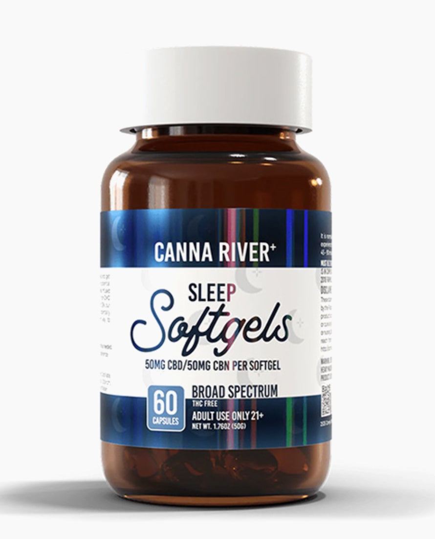 CANNA RIVER CBD SLEEP SOFTGELS BROAD SPECTRUM | 60 COUNT
