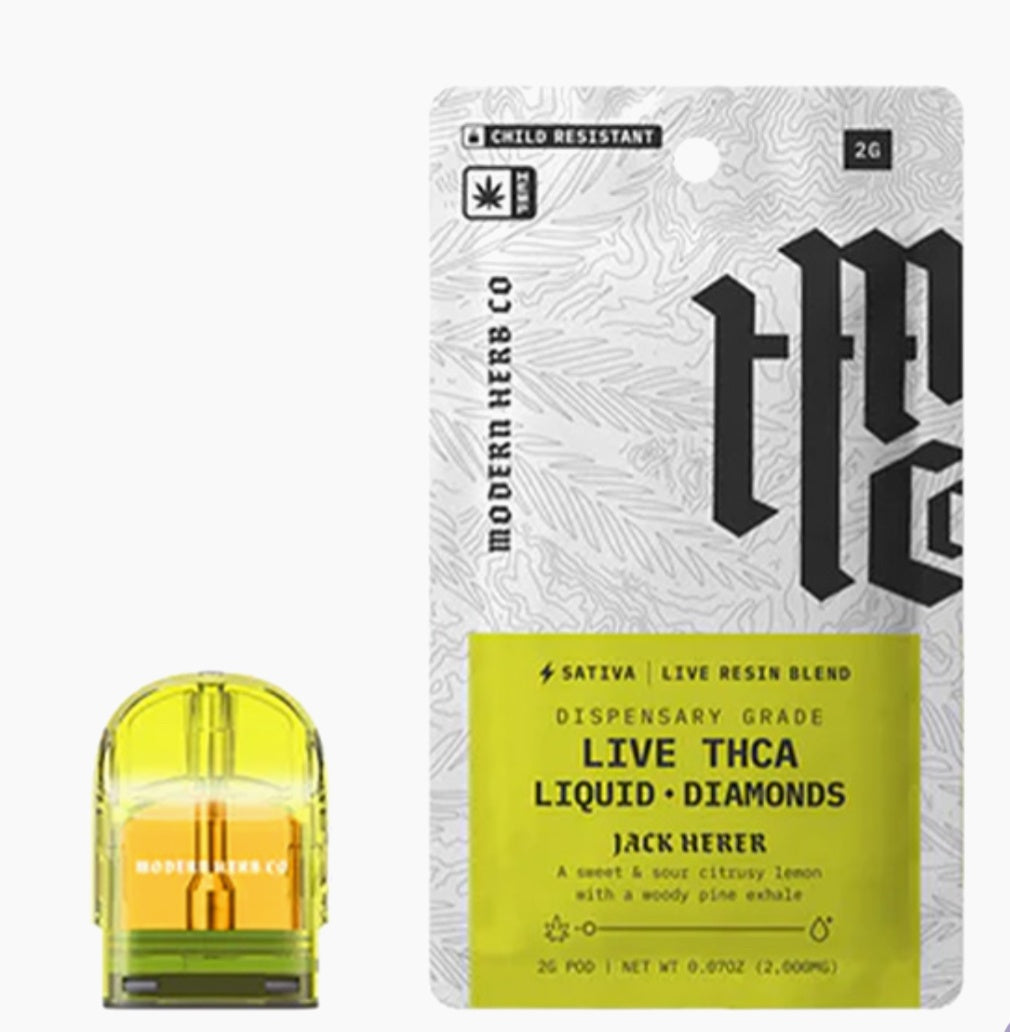 MODERN HERB CO THCA LIVE RESIN LIQUID DIAMONDS POD REFILL | 2G