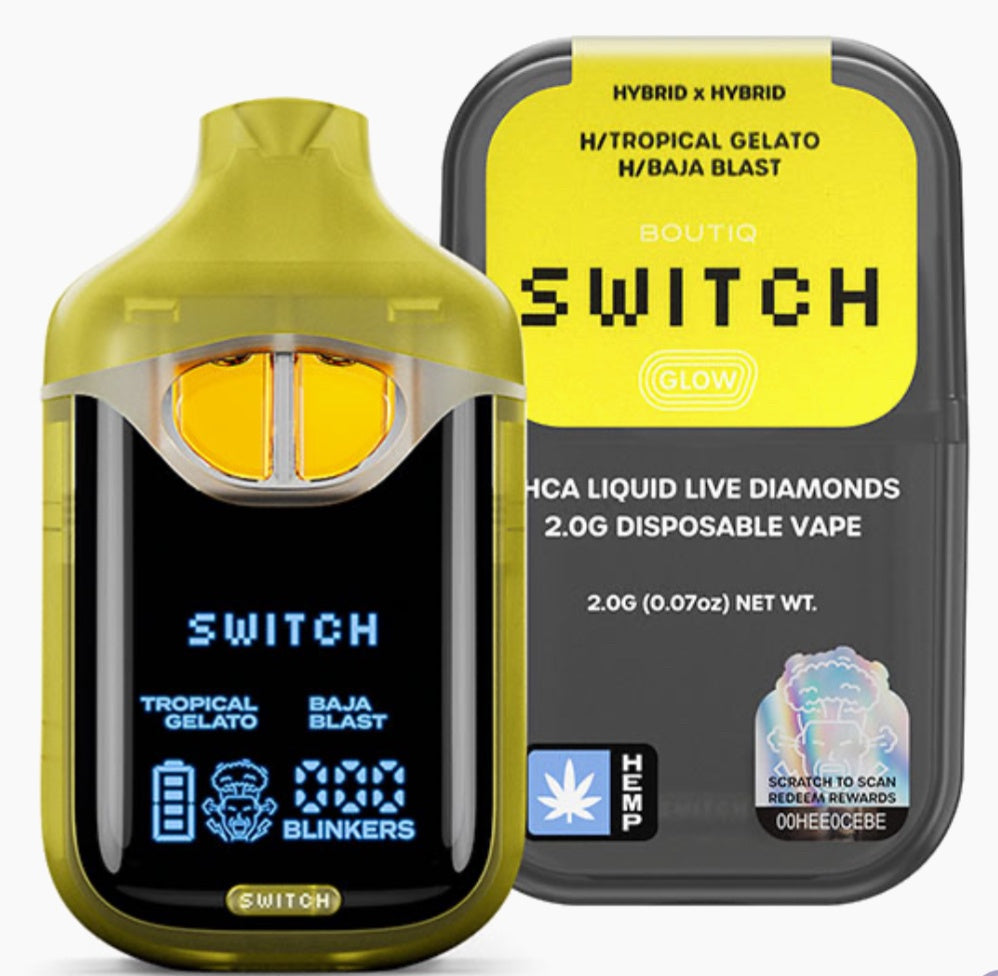 BOUTIQ SWITCH GLOW LIQUID DIAMONDS VAPE | 2G