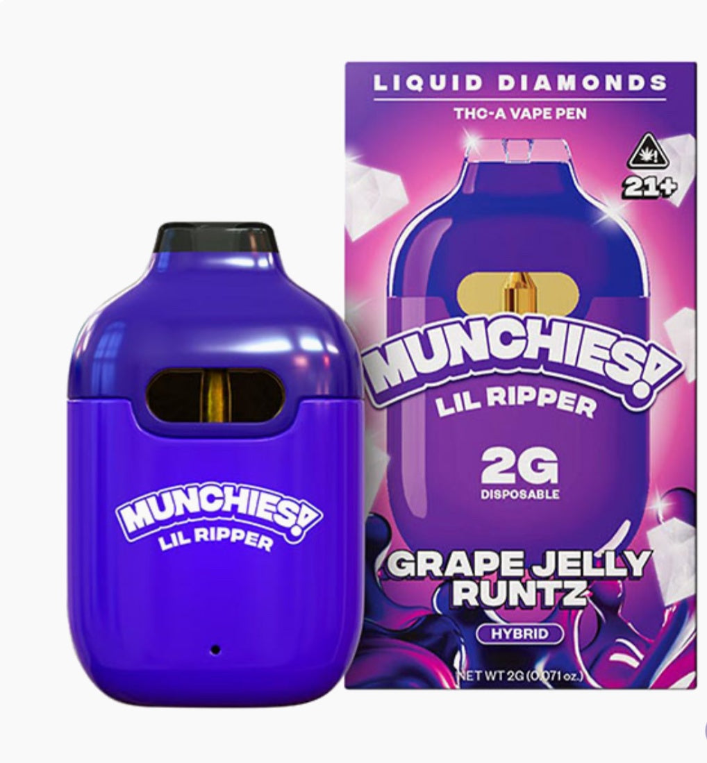 DELTA MUNCHIES LIL RIPPER LIQUID DIAMONDS THCA VAPE | 2G